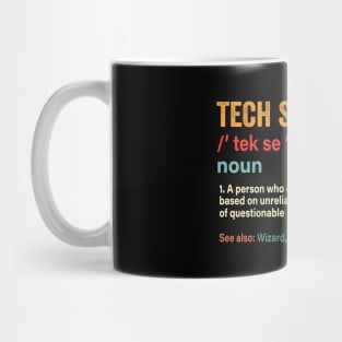 Tech Support Definition - Funny Computer Nerd Mug